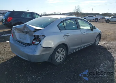 2012 Honda Civic Lx из США, поврежденный, VIN 19XFB2F55CE077834